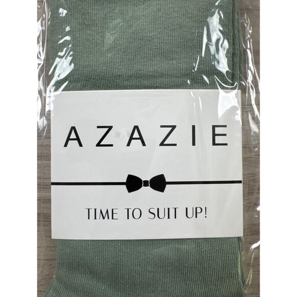 Azazie Groomsmen Socks - 7 Pack Mens One-Size Green Matcha Wedding Gift, NWT - Picture 1 of 5